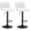 Sada 2 barových židlí Camden imitace kůže