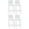 4er Set Barhocker Maya Kunststoff (Farbe dunkelgrau)