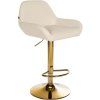 Barhocker Braga Gold Kunstleder (Farbe orange)