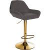 Barhocker Braga Gold Stoff (Farbe creme)