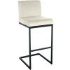 Barhocker Hopewell Samt (Farbe dunkelgrau)