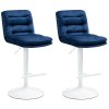 Sada 2 sametových barových židlí Damar