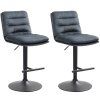 2er Set Barhocker Damar Samt (Farbe creme, Gestell Farbe schwarz)