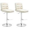 2er Set Barhocker Damar Stoff (Farbe creme, Gestell Farbe schwarz)