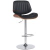 Barová židle Clawson imitace kůže