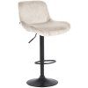 Barhocker Solon Schwarz (Farbe dunkelgrau, Grundmaterial Samt)