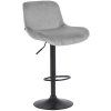 Barhocker Solon Schwarz (Farbe dunkelgrau, Grundmaterial Samt)