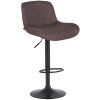 Barhocker Solon Schwarz (Farbe dunkelgrau, Grundmaterial Samt)