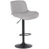 Barhocker Solon Schwarz (Farbe dunkelgrau, Grundmaterial Samt)