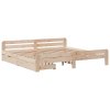 Postel bez matrace 200 x 200 cm masivní borovice 3309026