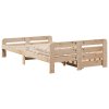 Postel bez matrace 135 x 190 cm masivní borovice 3309053