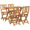 Zahradní bistro set 5 pcs Hnědá Masivní akátové dřevo 3324837