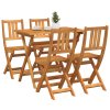 Zahradní bistro set 5 pcs Hnědá Masivní akátové dřevo 3324837