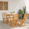 Zahradní bistro set 5 pcs Hnědá Masivní akátové dřevo 3324837