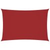 Stínící plachta oxfordská látka obdélníková 3 x 5 m červená 135652