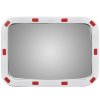 Dopravní vypouklé zrcadlo obdélníkové 40 x 60 cm s odrazkami 141682