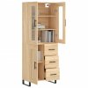 Skříň highboard dub sonoma 69,5 x 34 x 180 cm kompozitní dřevo 3198684