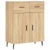 Skříň highboard dub sonoma 69,5 x 34 x 180 cm kompozitní dřevo 3198548