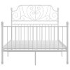 Rám postele bílý kov 120 x 200 cm 324848