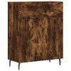 Skříň highboard kouřový dub 69,5 x 34 x 180 cm kompozitní dřevo 3198550