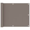 Balkónová zástěna taupe 75 x 600 cm oxfordská látka 134987