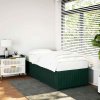 Rám postele bez matrace tmavě zelená 90 x 200 cm samet 3284985