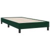 Postel Box Spring bez matrace tmavě zelená 80x210 cm samet 3315804