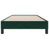 Postel Box Spring bez matrace tmavě zelená 80x210 cm samet 3315804