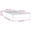 Postel Box Spring bez matrace tmavě zelená 80x210 cm samet 3315804