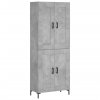 Skříň highboard betonově šedá 69,5x34x180 cm kompozitní dřevo 3199685