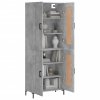 Skříň highboard betonově šedá 69,5x34x180 cm kompozitní dřevo 3199685