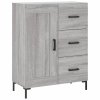 Skříň highboard šedá sonoma 69,5 x 34 x 180 cm kompozitní dřevo 3200007