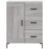 Skříň highboard šedá sonoma 69,5 x 34 x 180 cm kompozitní dřevo 3200007