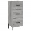 Skříň highboard šedá sonoma 34,5 x 34 x 180 cm kompozitní dřevo 3200207