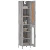 Skříň highboard šedá sonoma 34,5 x 34 x 180 cm kompozitní dřevo 3200399