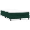 Postel Box Spring bez matrace tmavě zelená 120x220 cm samet 3315870