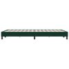 Postel Box Spring bez matrace tmavě zelená 120x220 cm samet 3315870