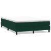 Postel Box Spring bez matrace tmavě zelená 160x220 cm samet 3315882