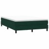 Postel Box Spring bez matrace tmavě zelená 160x220 cm samet 3315882