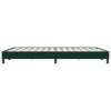 Postel Box Spring bez matrace tmavě zelená 160x220 cm samet 3315882