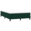 Postel Box Spring bez matrace tmavě zelená 160x210 cm samet 3315834