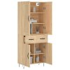 Skříň highboard dub sonoma 69,5 x 34 x 180 cm kompozitní dřevo 3199908