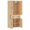 Skříň highboard dub sonoma 69,5 x 34 x 180 cm kompozitní dřevo 3199908