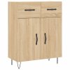 Skříň highboard dub sonoma 69,5 x 34 x 180 cm kompozitní dřevo 3199908