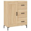 Skříň highboard dub sonoma 69,5 x 34 x 180 cm kompozitní dřevo 3200004