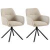 2er Set Stuhl Tipton Stoff (Farbe creme)