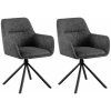 2er Set Stuhl Tipton Stoff (Farbe creme)