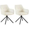 2er Set Stuhl Tipton Stoff (Farbe creme)