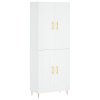 Skříň highboard bílá 69,5 x 34 x 180 cm kompozitní dřevo 3195779