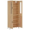 Skříň highboard dub sonoma 69,5 x 34 x 180 cm kompozitní dřevo 3198356